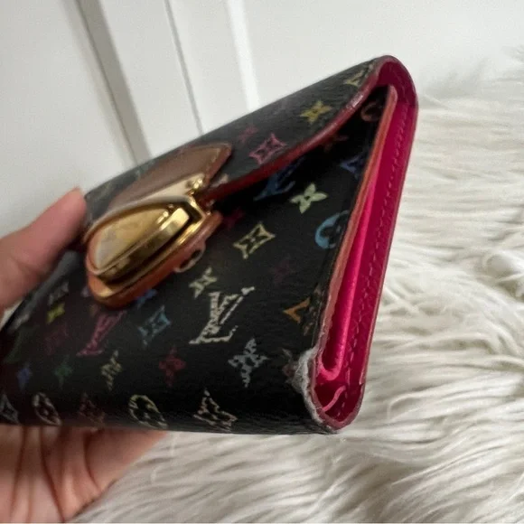 Louis Vuitton x Takashi Murakami Noir Multicolore Koala Wallet - Picture 13 of 14
